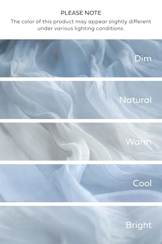 Ling's Moment Luxury Cloth Wedding Napkins - 19x19 Inch Reusable Cheesecloth Linen Napkins for Wedding Reception, Bridal Shower, Dinner Table - Washable, Durable (Set of 10), [Dusty Blue] - color: Blu-dusty Blue