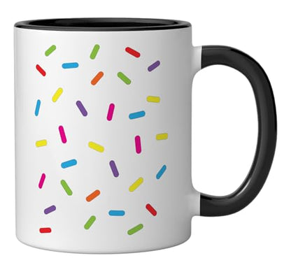 Ice cream Sprinkles Shirt Halloween Costume Easy Ceramic Mug, Black/White - color: Black/White