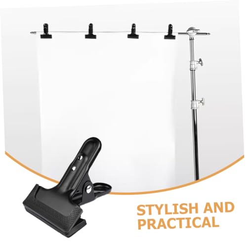 VILLCASE 4pcs Heavy Duty Photography Backdrop Clips Backdrop Cloth Clamps for Secure Fixing Versatile and Easy to Install for Various Backgrounds Photography Studios