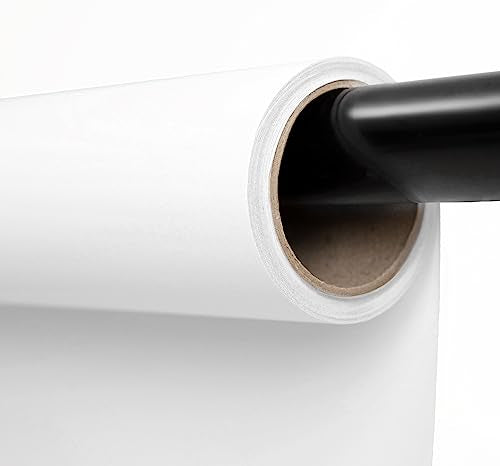 Kate Seamless Paper Backdrop for Photography Photo Backdrop Paper (53''x16.4' Arctic White) - color: Arctic White, size: 53''x16.4'