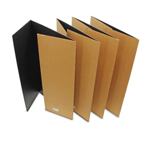 Flipside Products 36” x 48” Project Boards for Presentations, Science Fair, School Projects, Event Displays and Trifold Picture Board, Proudly Made in USA - Black - 4 Pack - color: Black, size: 4 Pack