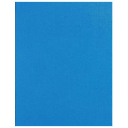PA Paper Accents Textured Cardstock 8.5" x 11" Bright Blue, 73lb colored cardstock paper for card making, scrapbooking, printing, quilling and crafts, 25 piece pack - color: Bright Blue