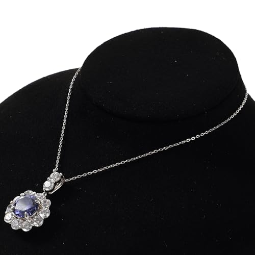 Oirlv Luxury Microfiber Jewelry Bust Necklace Display Bust - color: Black