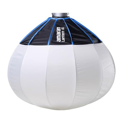 Amaran Lantern 65 Softbox,360 Soft Light Source Quick-Build Press Mount for Amaran COB Lights and Other Bowens Mount for 100d/200x/300c/150c/300x/300d - size: Medium