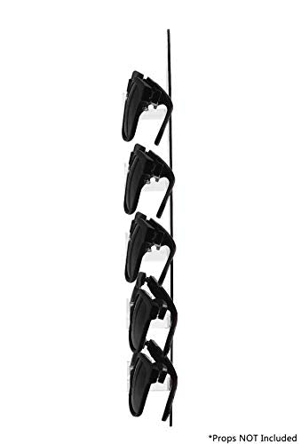 Marketing Holders 2 Pack Safety Glasses Holder Acrylic 5 Pair Wall Mount With Hardware Automotive Plants Mining Sites Eyewear Rack for Optical Centers and Outlet Stores Lightweight Modern Black - size: 5 Tier Black