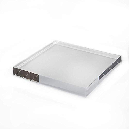 Mirart Clear Acrylic Block (8 X 8 X 1) - size: 8 X 8 X 1