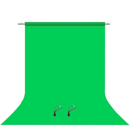 PULUZ Green Screen Backdrop with 2 Fixing Clip, 3.3 x 5 Ft Photography Chroma Key Greenscreen Background for Streaming Zoom, Live Streaming, Photo Video Studio - size: 3.3 x 5 Ft