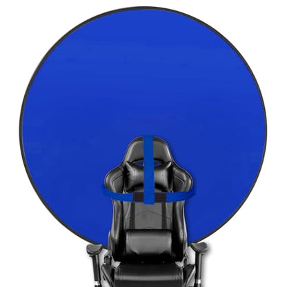 Portable Blue Screen Chair, 57 in BlueBackdrop with Stand Double Sided Foldable Screen Background, Chroma Key, Blue Backdrop for Chair Photography Streaming Gaming Photo Zoom Video Chats and Meeting - color: Blue Screen