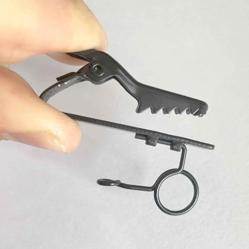 3PCS Black Metal Tie Lavalier Microphone Clip, with 3pc Lapel Mic Windscreen Foam Covers, Lapel Accessories for Fixing