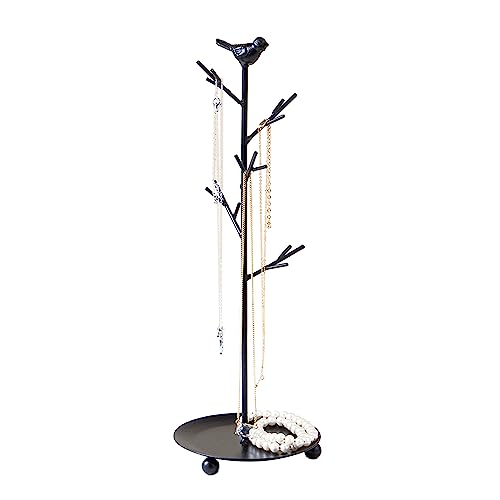 Branch Jewelry Rack Organizer for Ring Earrings Necklace Bracelet,Suitable for living rooms, bathrooms,offices,etc. - color: E Black