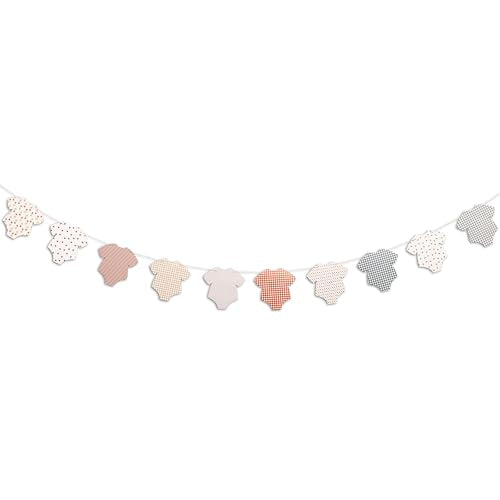 Baby Shower Birthday Clothes Banner - Baby Shower, Birthday, Gender Reveal Party Decoration Supplies Banner, Baby Party Onesie Banner, Bodysuits Sign Photo Background Props Garland