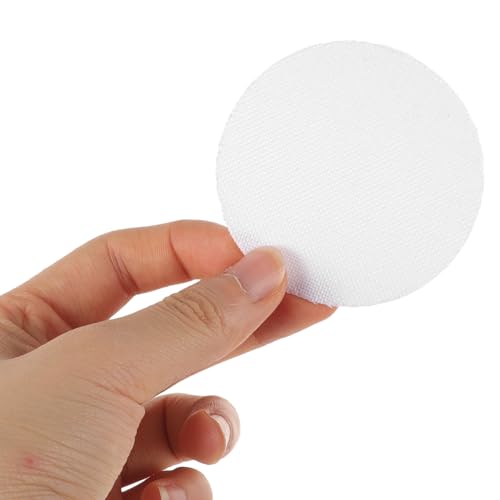 HOMSFOU 2Pcs Lamp Shade Diffusers 2.36In Round Fabric Light Diffuser Covers for Pendant Lights Spotlights Downlights and Chandeliers - Eye Protection and Dust Prevention - color: White, size: 2.3IN