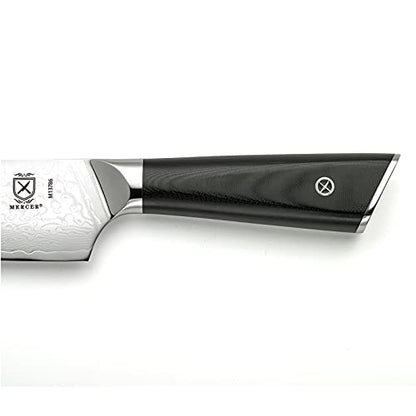 Mercer Culinary M13786 Premium Grade Super Steel, 7-Inch Santoku Knife, G10 Handle - style: Santoku Knife G10 Handle 7 Inch