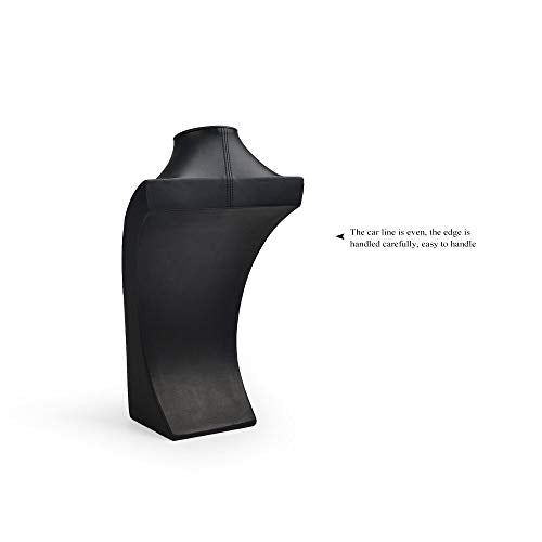 Oirlv Leather Necklace Display Stand Black Jewelry Mannequin H13.2inch - size: H13.39"