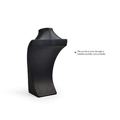 Oirlv Leather Necklace Display Stand Black Jewelry Mannequin H13.2inch - size: H13.39"