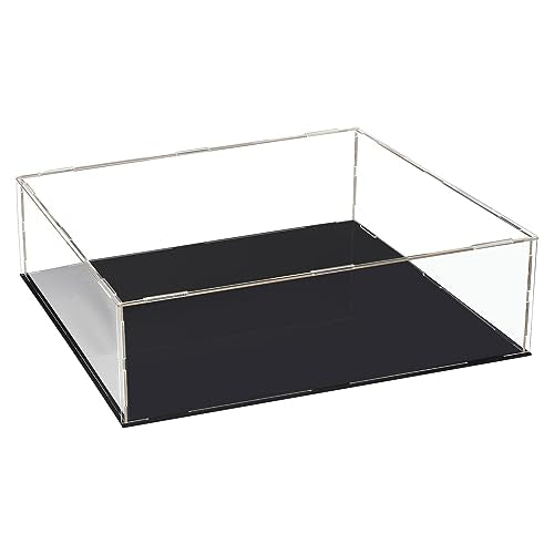 uxcell Acrylic Clear Display Case Box Dustproof Protection Showcase Cube Collectibles Show Box 11.8x9.8x3.9inch - size: 11.8x9.8x3.9 inch