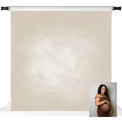 Kate Beige Photography Backdrops Abstract Photo Backdrop Poratrait Background for Photoshoot, 8x8ft - color: beige, size: 8x8ft