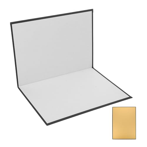 Kichvoe A4 Gold Photography Reflector Cardboard Panel, Portable Mini Photo Shoot Light Reflector for Studio and Outdoor Use, Foldable Reflective Board for Camera Accessories