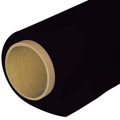 Seamless Photography Background Paper Roll, Black Photo Paper Backdrop for Photography, Video and Streaming (107''x16' Jet) - color: Jet, size: 107" x16'