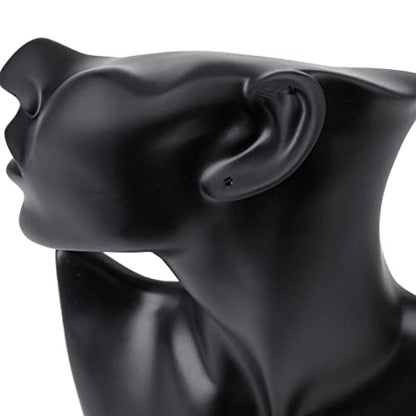 SOUJOY Jewelry Mannequin Display, Resin Display Stand Bust, Boutique Earring Holder Organizer for Show Jewelry, Necklace, Earrings, Rings