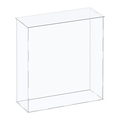 MECCANIXITY Acrylic Display Case Plastic Box Cube Storage Box Clear Assemble Showcase 12.2x4.3x14.1 Inch for Collectibles - size: 12.2x4.3x14.1 Inch