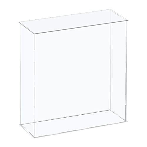 MECCANIXITY Acrylic Display Case Plastic Box Cube Storage Box Clear Assemble Showcase 12.2x4.3x14.1 Inch for Collectibles - size: 12.2x4.3x14.1 Inch