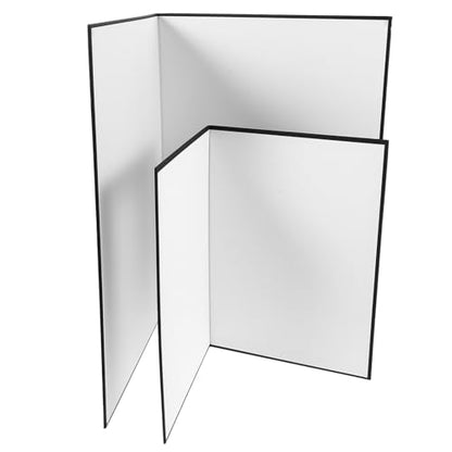 POPETPOP 2pcs Foldable Photo Reflector Board Set with Black and White Surfaces, Lightweight Cardboard Photography Accessories for Studio and Outdoor Lighting