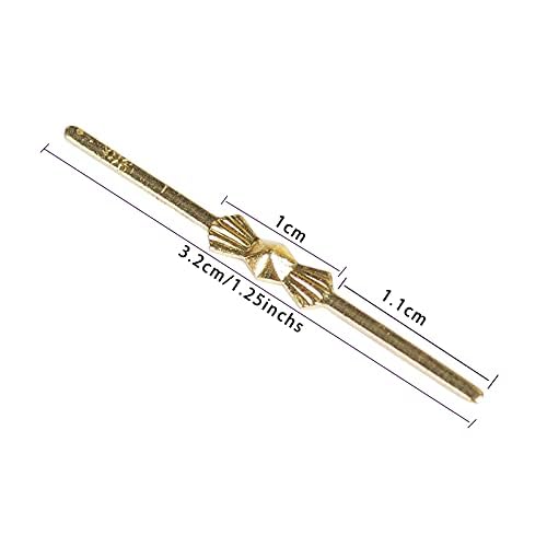 Dong Huang 300pcs Bow Tie Crystal Connectors, Chandelier Connectors Clips Pins, Lamp Part Chlips, Hook for Crystals Replacement, Fastening Parts