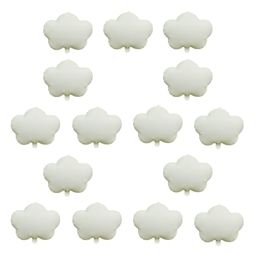 Cloud Balloons Foil Mylar Cloud Balloons for Birthday Party Decorations Supplies (White Sand) - color: White Sand