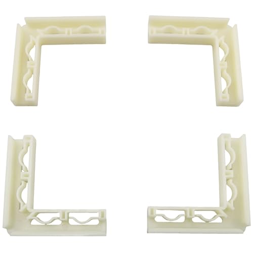 TAODAN 12PCS Plastic Corner Vertical Buckle Photo Background Support Structure 2.5x2.5x0.5inch Photo Props Fixing Clip