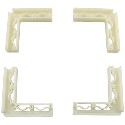 TAODAN 12PCS Plastic Corner Vertical Buckle Photo Background Support Structure 2.5x2.5x0.5inch Photo Props Fixing Clip