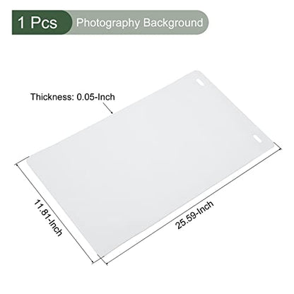 YOKIVE EVA Backdrop, Non-Reflective Photo Background | for Light Box Small Products Photography Studio (White, 26x12) - color: White, size: 26x12"