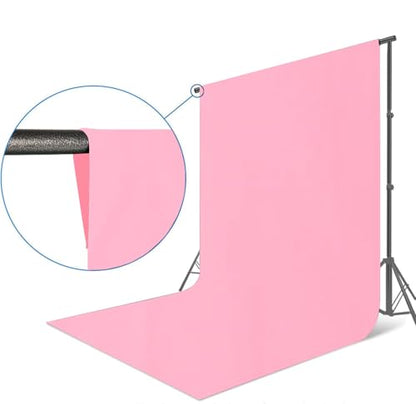 6x8 Ft Pink Screen Backdrop Background for Photography, Polyester Photo Backdrop for Photoshoot, Party, Video and Television Photography Backdrops Light Pink Backdrop