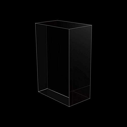 Clear Solid Acrylic Block - 6" x 4" x 2.36" All Diamond Polished Rectangle Clear Acrylic Cube for Display - Plexiglass Lucite Jewellery Block