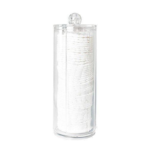 Super Z Outlet Cosmetic Cotton Pad Rounds Holder Makeup Removers Clear Acrylic Organizer Storage Display Rack