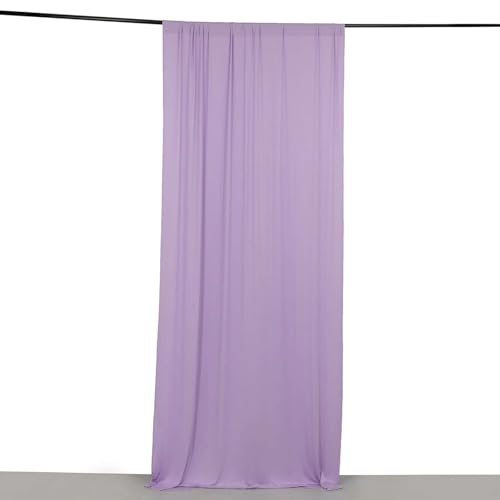 Efavormart 5ft x 10ft Lavender 4-Way Stretch Spandex Backdrop Curtain, Wrinkle-Free Opaque Stage Panel for Nurseries and Whimsical Tea Parties - color: Lavender, size: 5ftx10ft