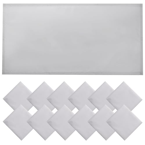 Torixqi12 Pcs Fluorescent Light Covers for Ceiling Lights Classroom, Magnetic Light Filters, Fluorescent Light Diffuser Covers for Office, Hospitals, Home 4 x 2 Feet (light grey) - color: light grey