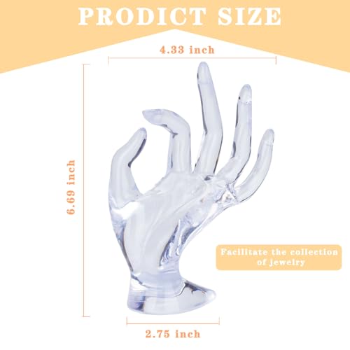 Jewelry Display Holder Bracelet Ring Watch Stand Support Holder Stand (Transparent) - color: Transparent