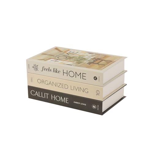 3 PCS Faux Decorative Books for Home Decor-Coffee Table Books Decor-Aesthetic Fake/Faux Books for Decoration,libros Decoration for Coffee Table, Shelf Accessories (3-CALLIT Home ORGANIZDE Living) - color: 3-callit Home Organizde Living