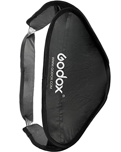 Godox 50cm x 50cm Softbox Bag Kit for Studio Photogrpahy Camera Flash Fits Bowens Elinchrom Mount (19.6" x 19.6") - size: 19.6" x 19.6" softbox only