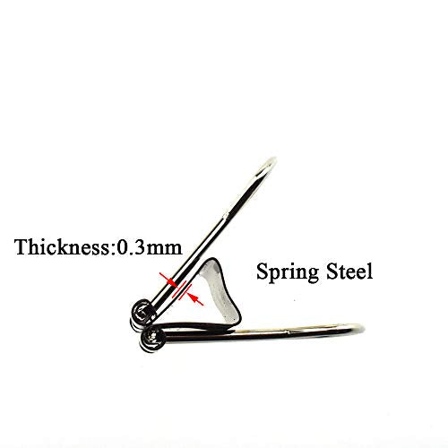 HAHIYO Binder Clips Paper Clamps Spring Steel Sturdy Small 0.75 inches Width 0.28 Inch Capacity No Sharp Edges Heavy Duty Tight Grip Reusable Black Metal Bright Finish for Home Office School 30 Pack - size: 0.75in-30P