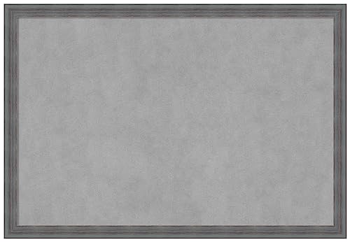 Amanti Art Blue Framed Magnetic Board 26x38 Large Vision Board for use with Magnets, 100% Metal Sheet to Display Items as Office Decor or for Home Organization in mudroom, Kitchen or Kids Room - color: Dixie Blue Grey Rustic, size: 38"W x 26"H