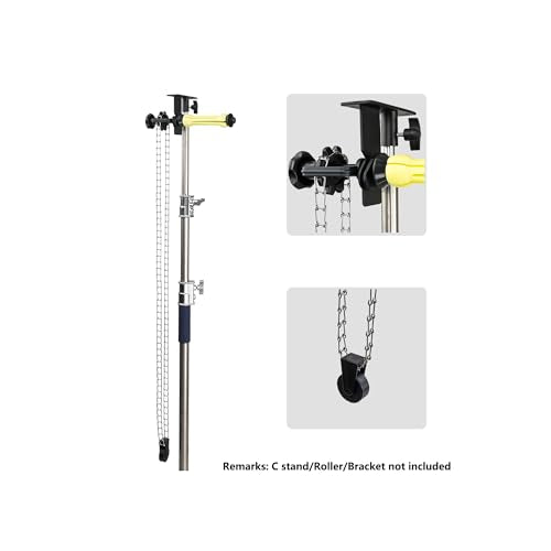 Metal Chain with Weight for Photography Backdrop Roller Support/Paper Drive Set