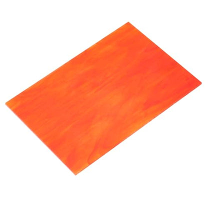 MECCANIXITY Stained Glass Sheet Mosaic Tile 7.9 Inch x 5.9 Inch Watermelon Red Stained Glass Sheets for Crafts DIY, Art Project - color: Watermelon Red