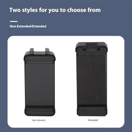 Flexible Mobile Mounting Systems Cold Shoe & Double Screw Holes Adjustable Phone Clip for Photography Accessories Expandable Phone Holder with Cold Shoe Mount