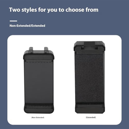 Flexible Mobile Mounting Systems Cold Shoe & Double Screw Holes Adjustable Phone Clip for Photography Accessories Expandable Phone Holder with Cold Shoe Mount