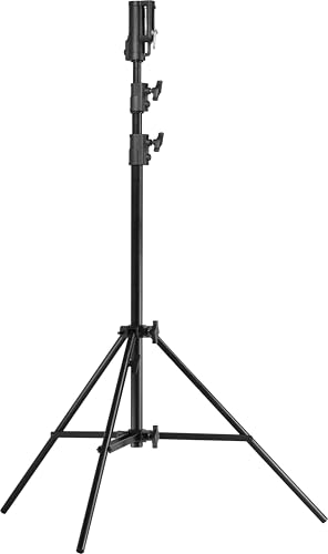 Kupo Master Combo Alu Senior Stand, Lightweight Aluminum Combo Stand with Universal Head, Leveling Leg, Max Height 10.33', Supports 26.5lbs, Black (KS200511) - style: Master Combo Alu Senior Stand