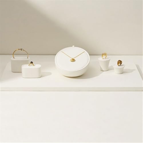 Jewelry Towers 8 Pieces of Jewelry Display Props Light Luxury Necklace Ring Bracelet Display Counter Jewelry Display Stand Jewellery Stand Display
