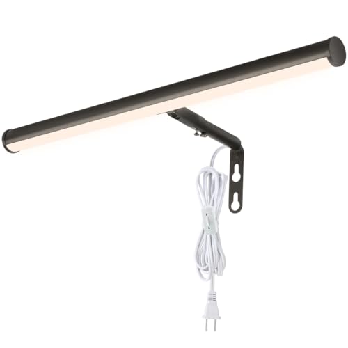 Plug in LED Picture Lights for Paintings, 16inch 3000K Adjustable Art Light Gallery LED Wall Light Wall Sconces for Display Art Work, Oil Rubbed Bronze Finish, 6W CRI90+, ETL - color: Oil-Rubbed Bronze, size: 16 inch
