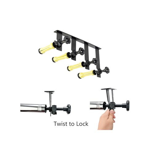 Photography Backdrop Roller Support System, 4 Rollers, Wall/Celing/Light Stand Backdrop Mount, Background Support
